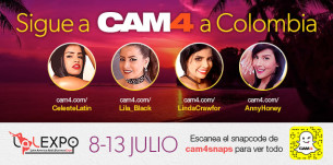 Sigue a CAM4 y a nuestras chicas en LALExpo 2017 en Colombia!