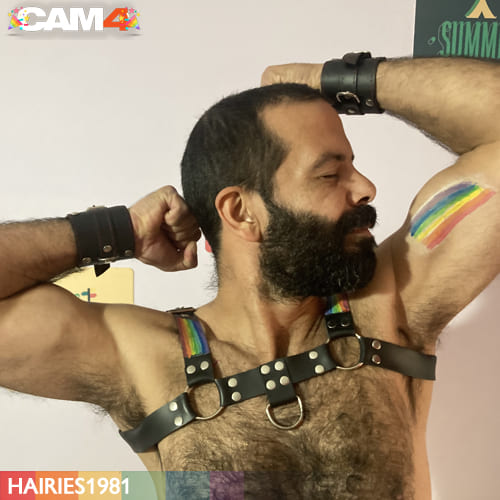 hairy gay beard webcam